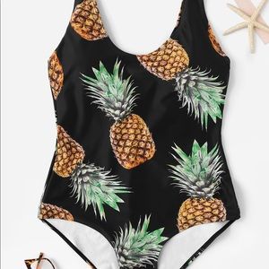 One piece pineapple swimsuit